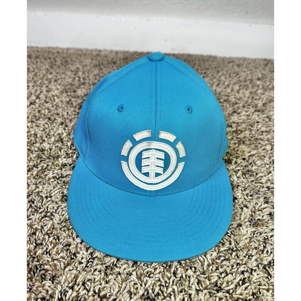 Element Skateboarding Turquoise Blue Embroidered Logo Fitted Hat Cap Surfer